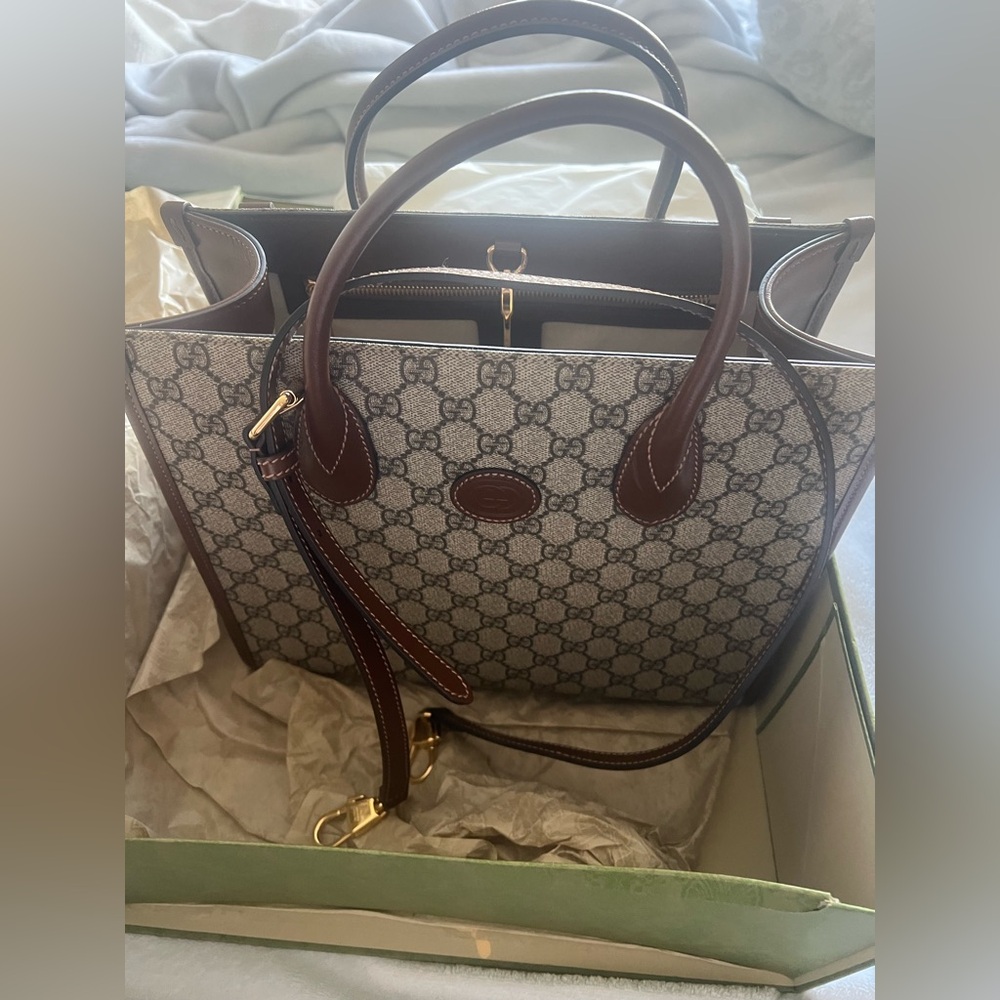 GG Supreme Small Interlocking G Tote